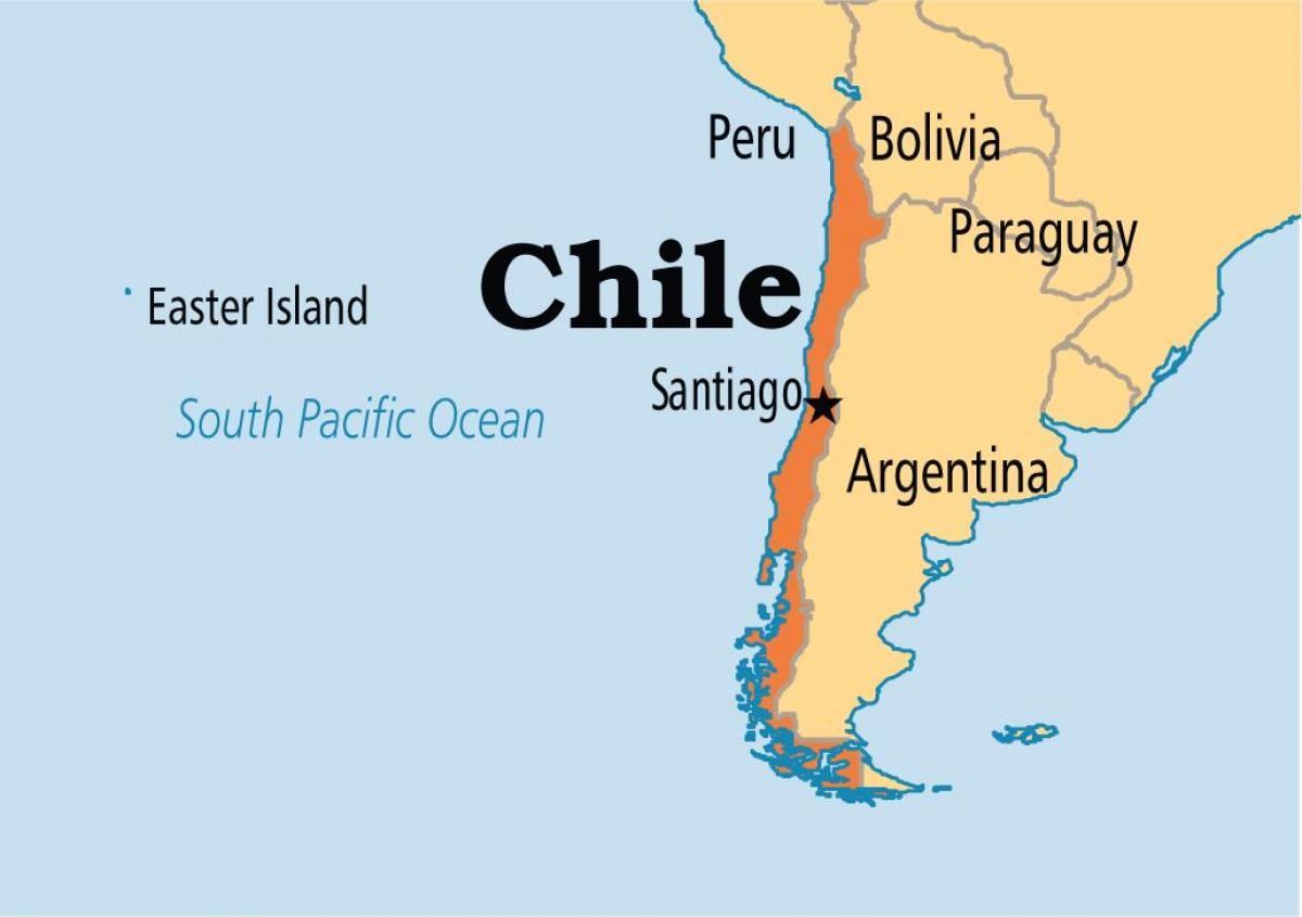 santiago de Chile zemljevid