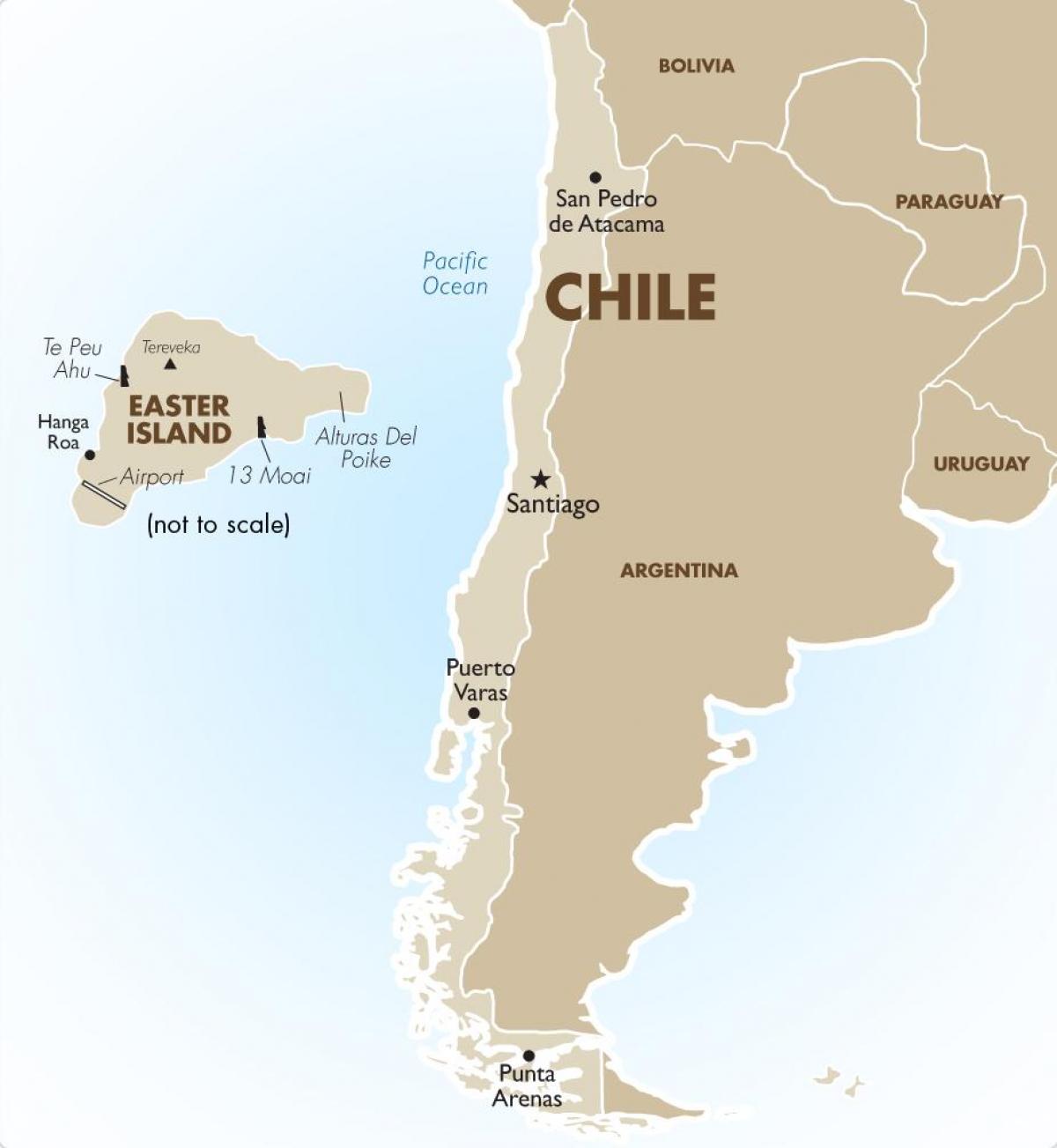 Čile je zemljevid
