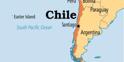 Santiago de Chile zemljevid