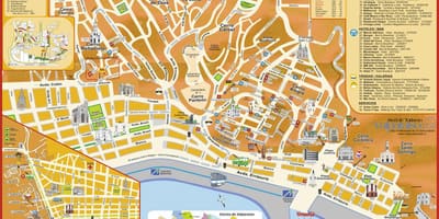 Turistična karta valparaiso Čile