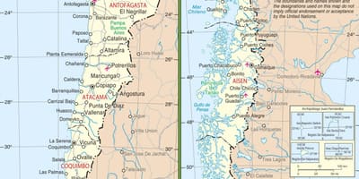 Zemljevid de Chile